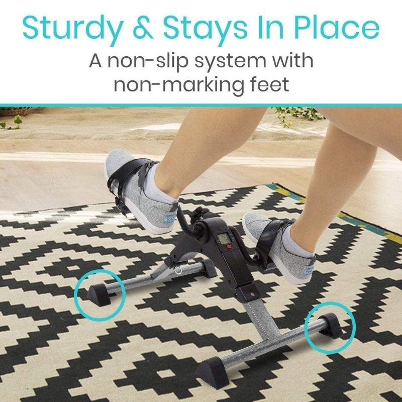 Folding Pedal Exerciser - Silver Vein