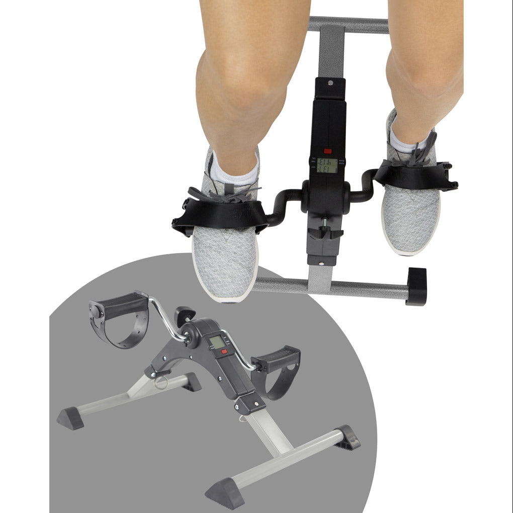 Folding Pedal Exerciser - Silver Vein