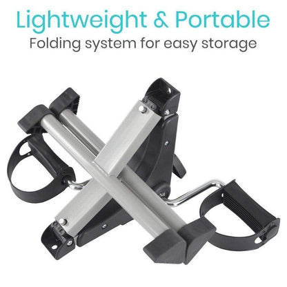 Folding Pedal Exerciser - Silver Vein