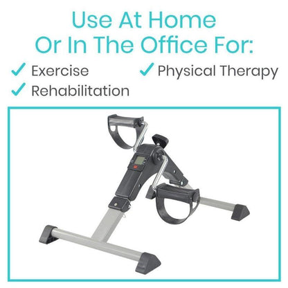 Folding Pedal Exerciser - Silver Vein