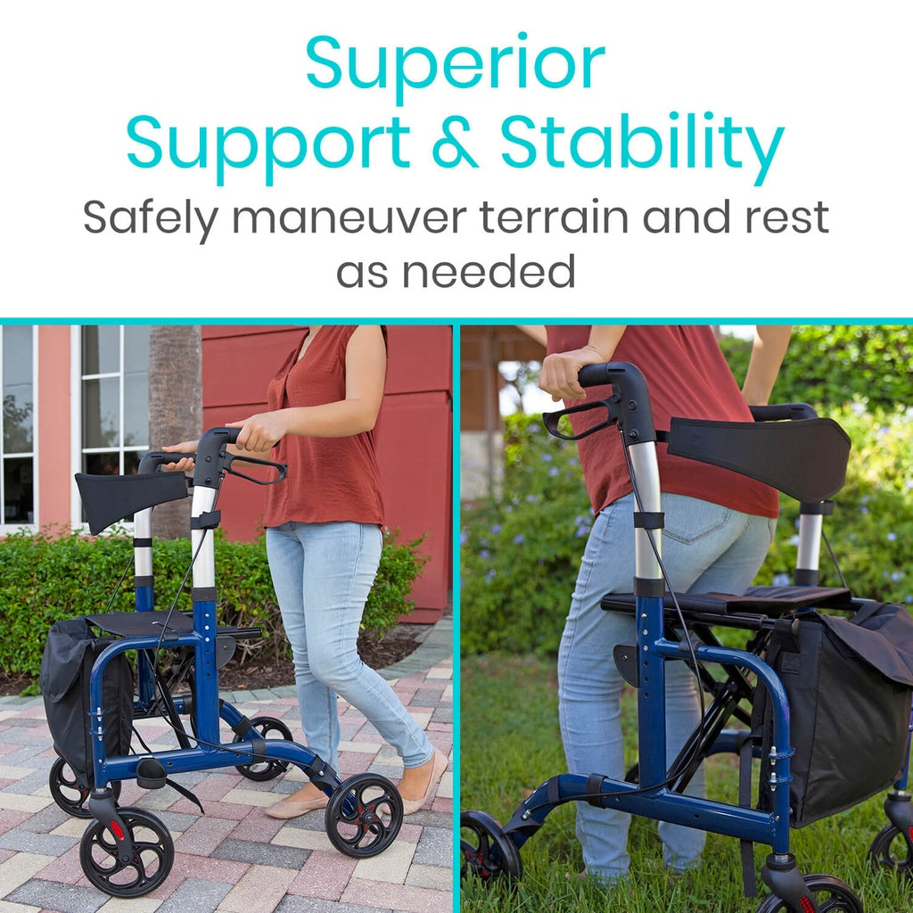 Wheelchair Rollator - Blue