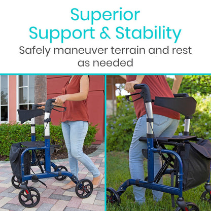 Wheelchair Rollator - Blue