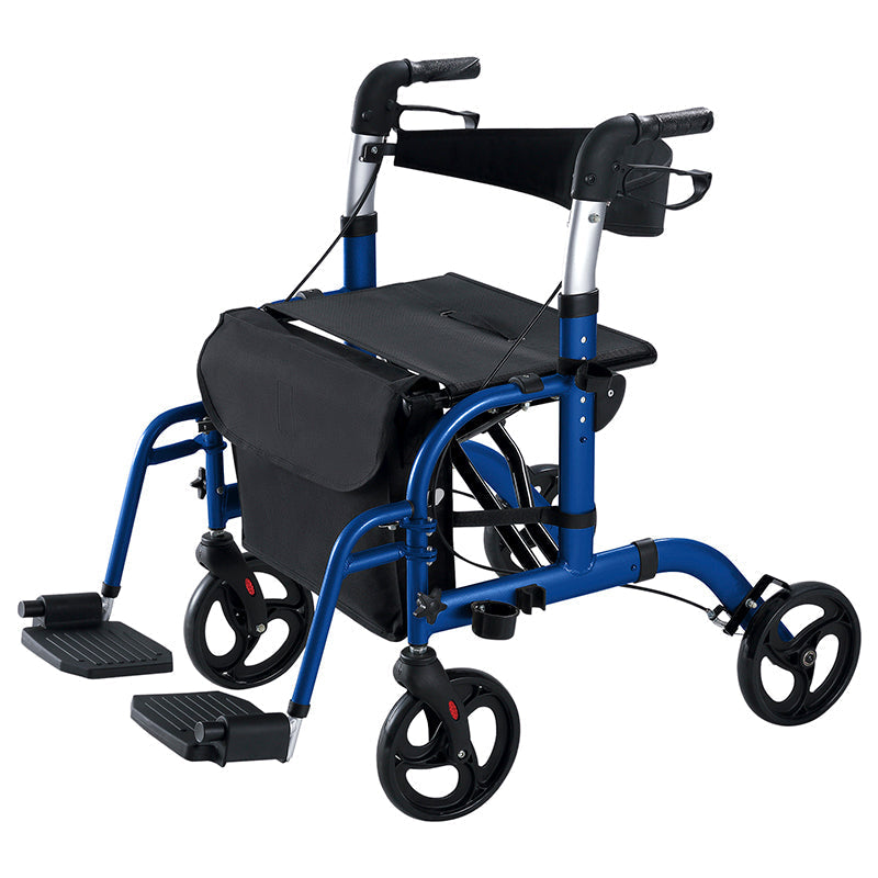 Wheelchair Rollator - Blue