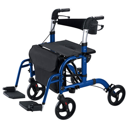 Wheelchair Rollator - Blue
