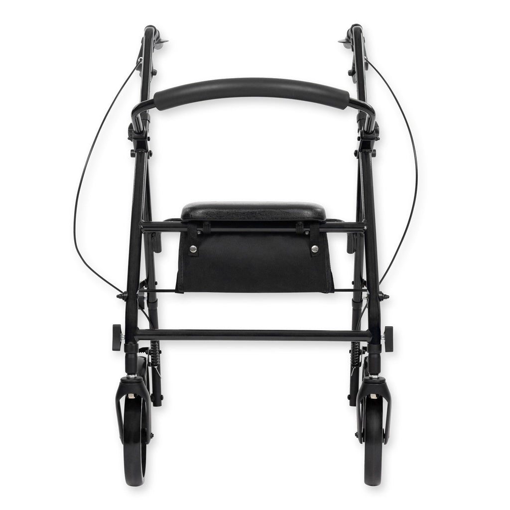 Folding Core Rollator Walker With 8-Inch Wheels And Seat - Mobility & Transfer Equipment