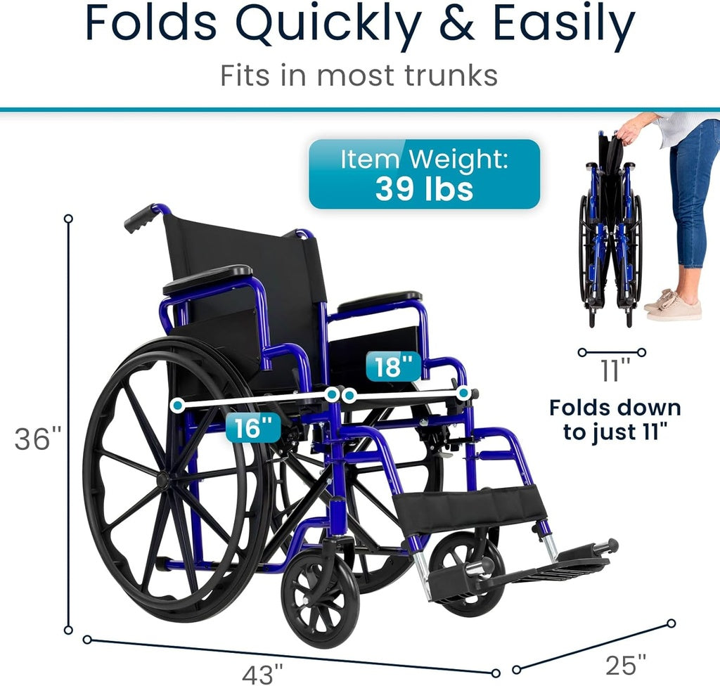 Core Wheelchair K1 (16’’-18’’-20’’ 300 lbs)