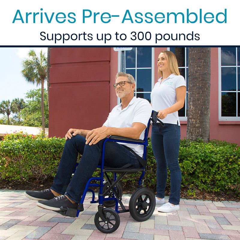 Transport Wheelchair (19’’ 300 lbs)