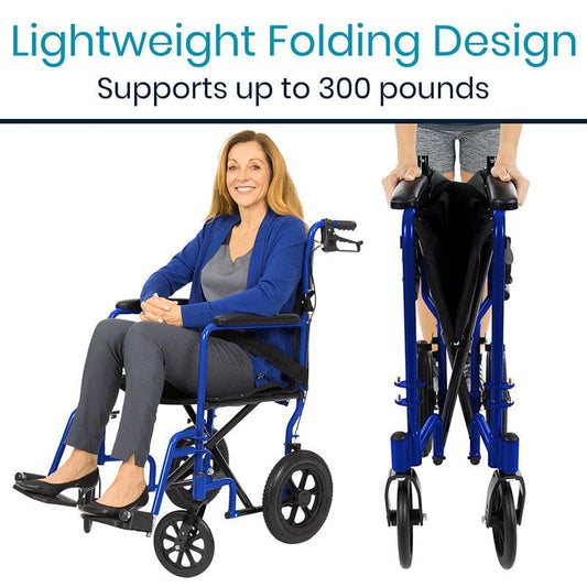 Transport Wheelchair (19’’ 300 lbs)