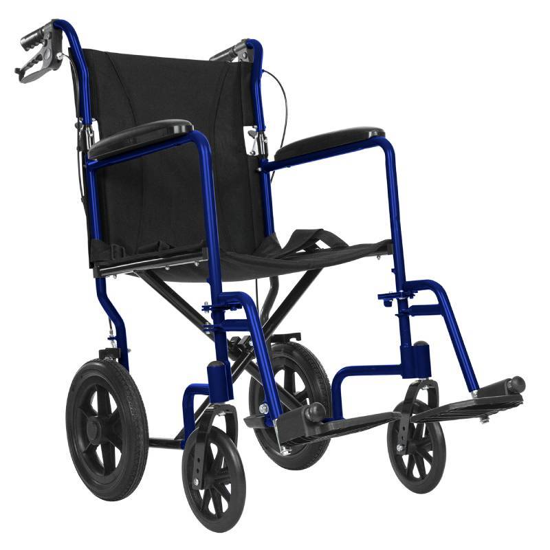 Transport Wheelchair (19’’ 300 lbs) - Blue