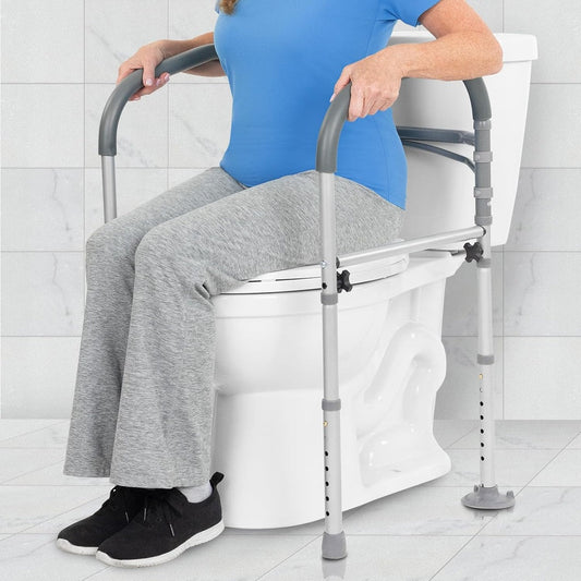 Toilet Safety Frame With Handles - Width Fixed