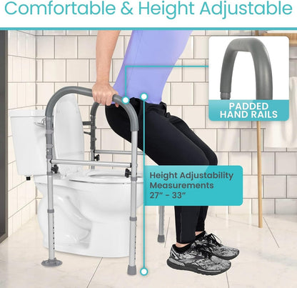 Toilet Safety Frame With Handles - Width Fixed