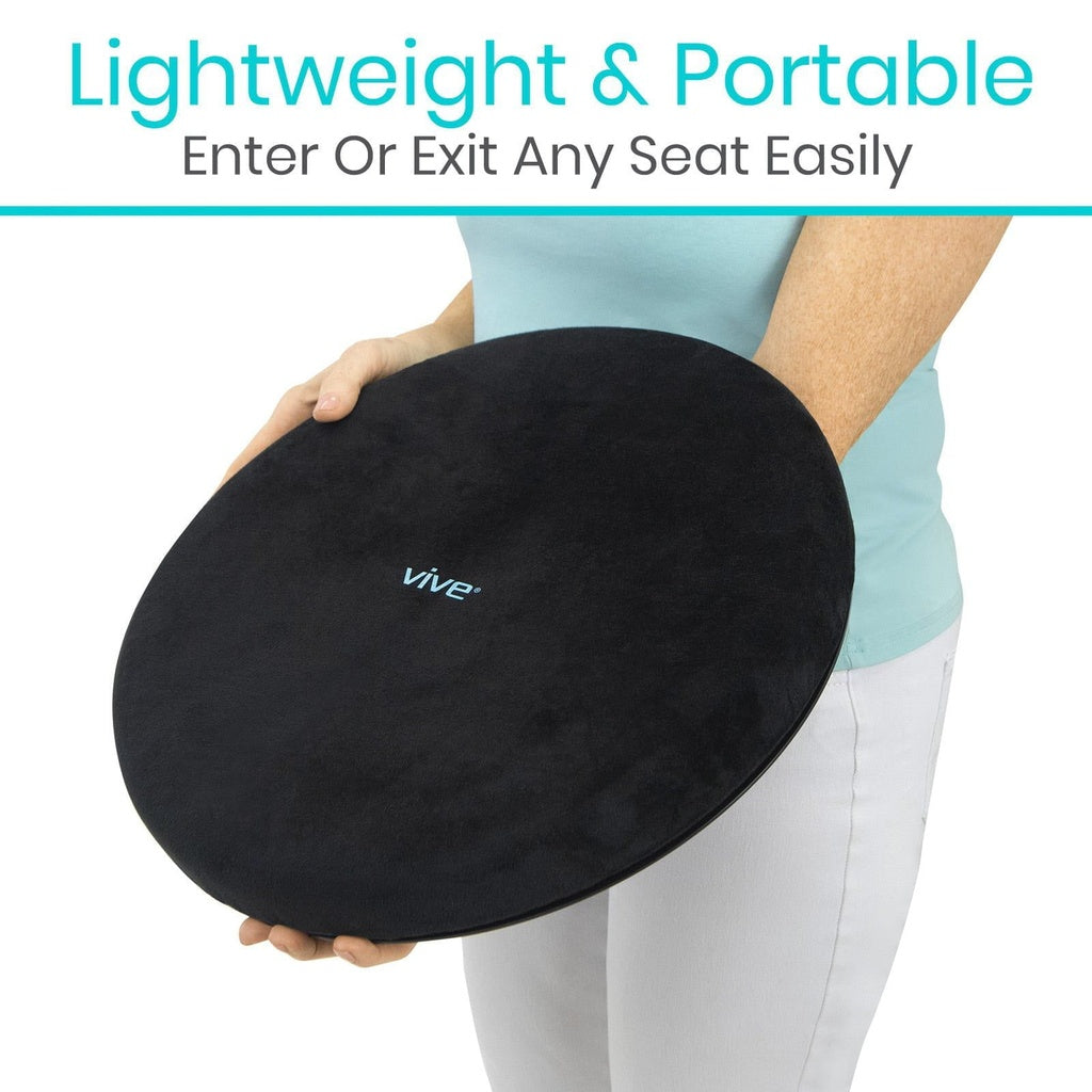 Gel Swivel Seat Cushion With Rotating Base - Bathroom Safety & Daily Living