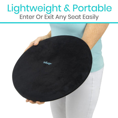 Gel Swivel Seat Cushion With Rotating Base - Bathroom Safety & Daily Living