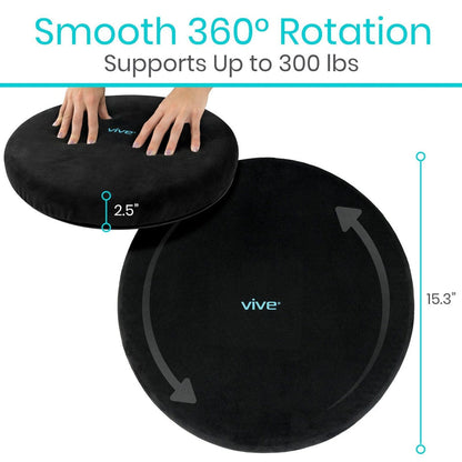 Gel Swivel Seat Cushion With Rotating Base - Bathroom Safety & Daily Living