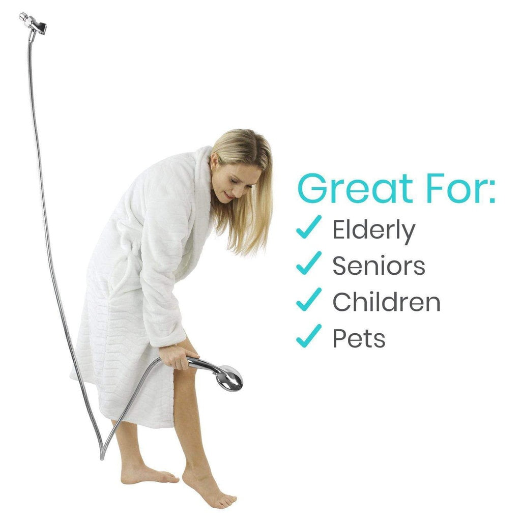 Handheld Shower Head With Long Hose Multiple Spray Settings - Handheld Shower Head