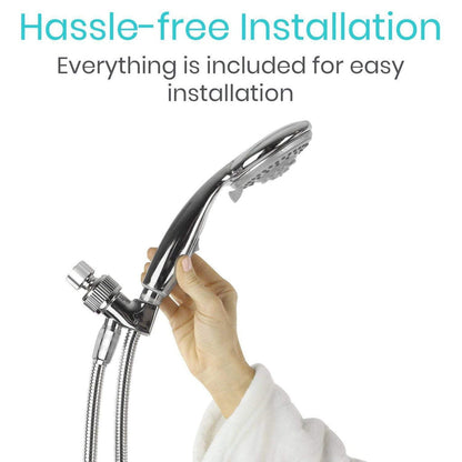 Handheld Shower Head With Long Hose Multiple Spray Settings - Handheld Shower Head