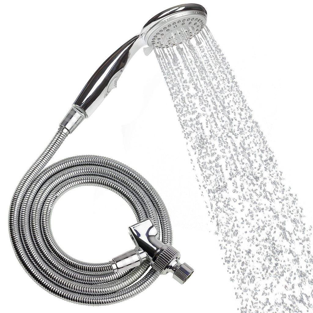 Handheld Shower Head With Long Hose Multiple Spray Settings - Handheld Shower Head