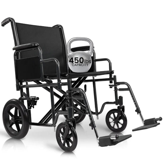 Bariatric Transport Wheelchair (22’’ 450lbs) - 22’’