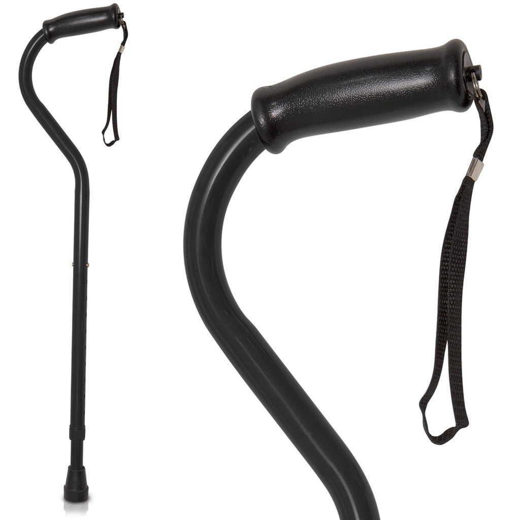 Offset Bariatric Cane - Black