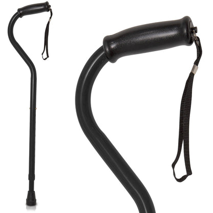 Offset Bariatric Cane - Black