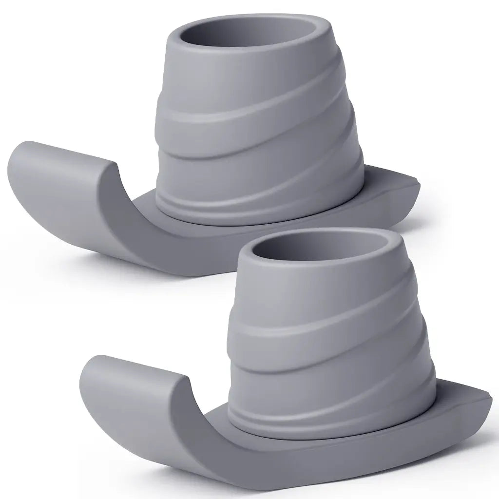 Walker Ski Glides Heavy Duty - Grey / 2 Pack
