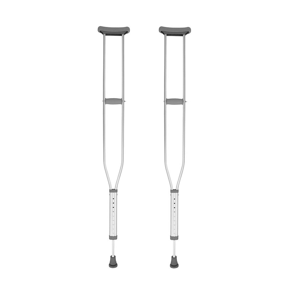 Height-Adjustable Underarm Crutches With Padded Grips - Mobility & Transfer Equipment