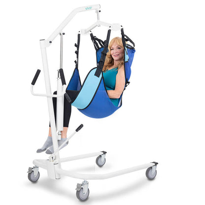 Hydraulic Patient Lift With Sling And Rolling Base - Mobility & Transfer Equipment