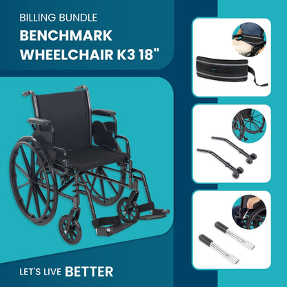 Billing Bundle Benchmark Wheelchair K3 18’’