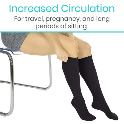 Knee High Compression Stockings 15-20mmHg