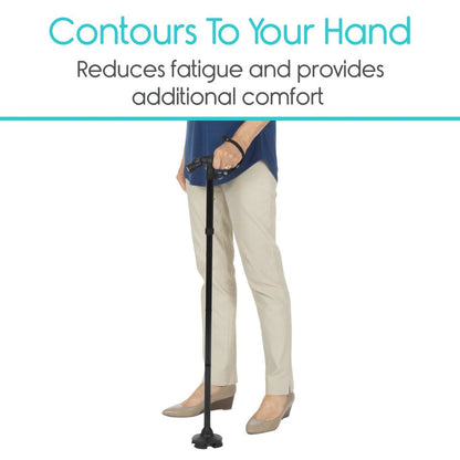 LED Folding Walking Cane Adjustable Height With Light - Folding Walking Cane