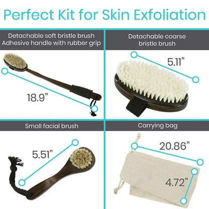 Body Brush Set Dark