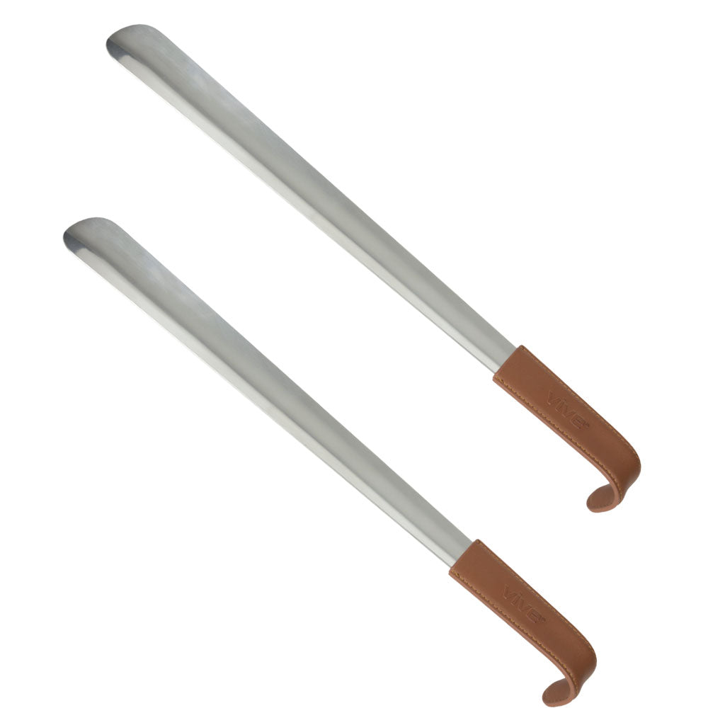 Metal Shoehorn - 16.5’’ / Silver / 2 Pack