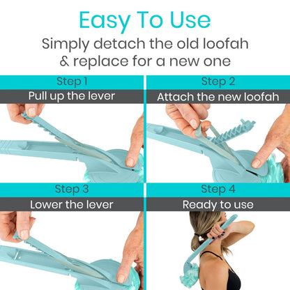 Interchangeable Loofah Handle