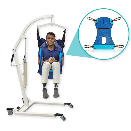 Hydraulic Patient Lift With Sling With Opening