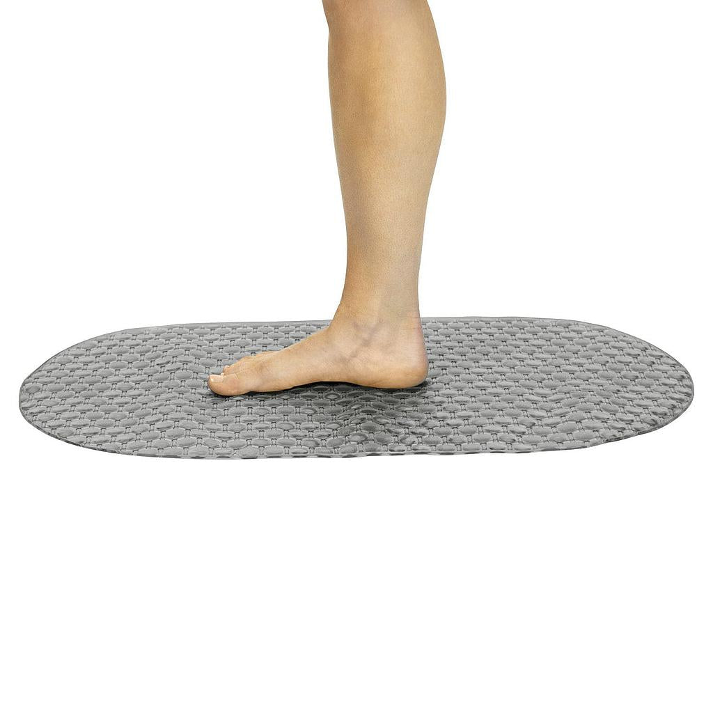 26’’ Oval Bath Mat - Grey