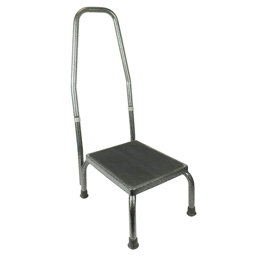 Step Stool with Handrail - Black