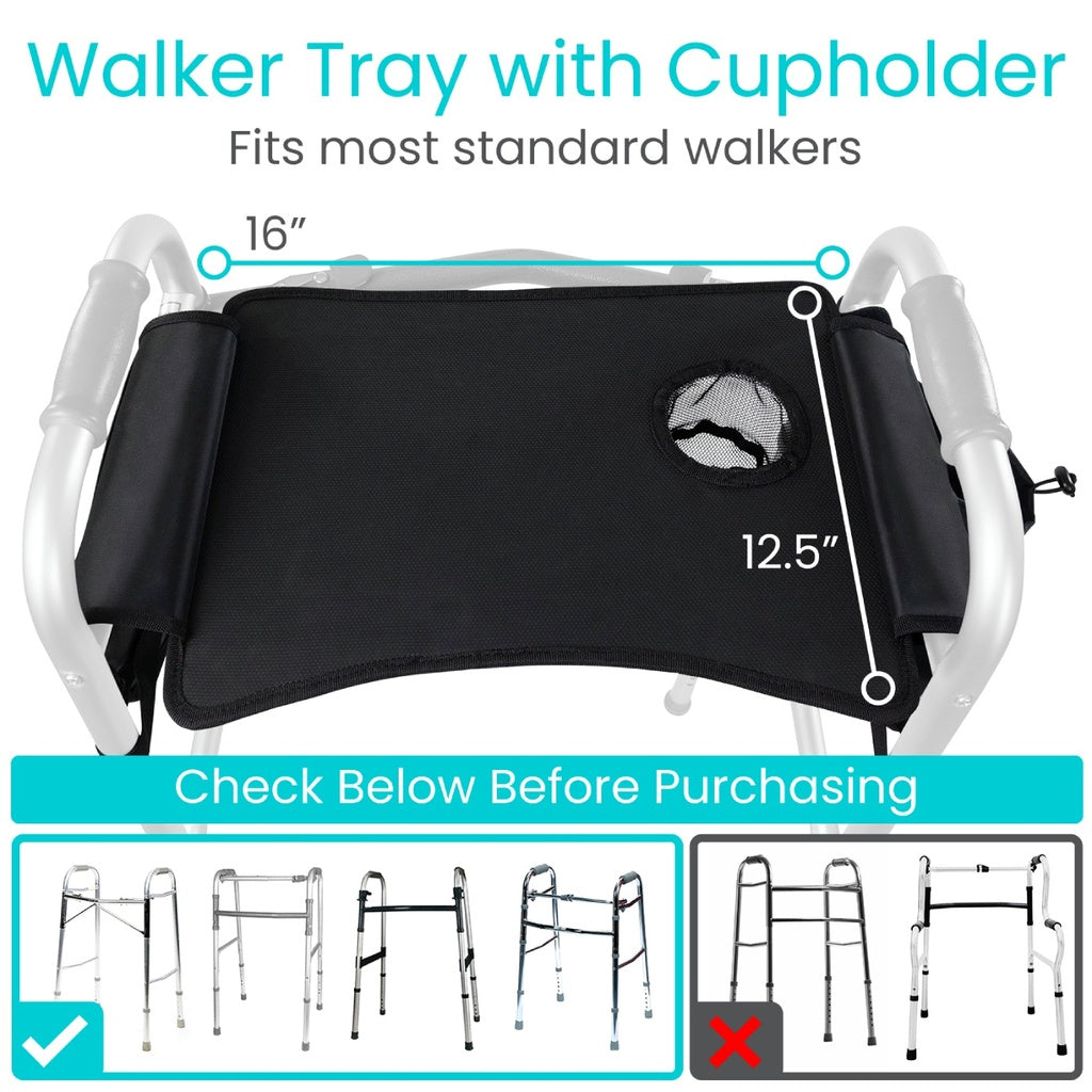 Walker Tray With Pockets