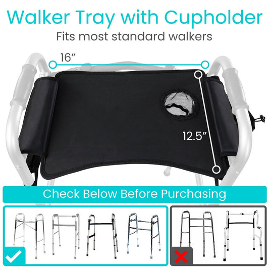 Walker Tray With Pockets