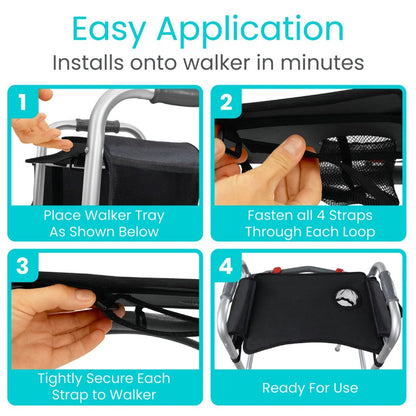 Walker Tray With Pockets