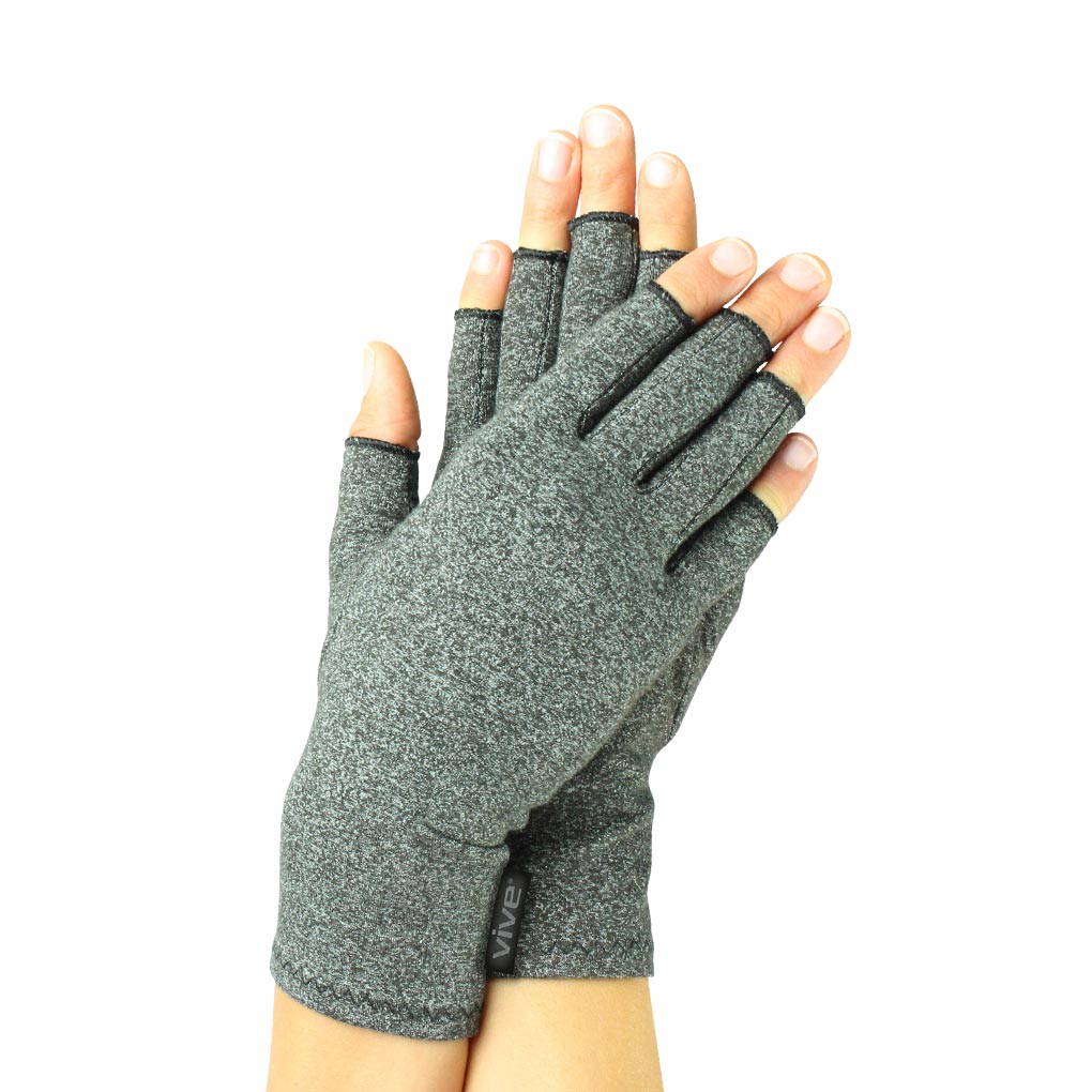 Arthritis Gloves Grey (2 Pack) - Small