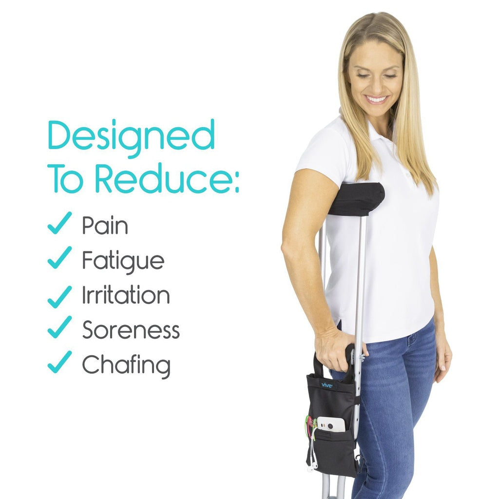 Crutch Pad Kit - Black