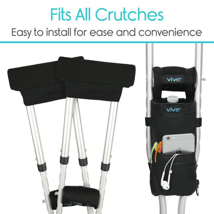 Crutch Pad Kit - Black