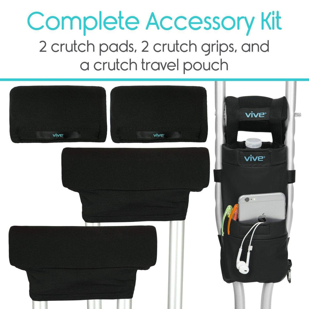 Crutch Pad Kit - Black