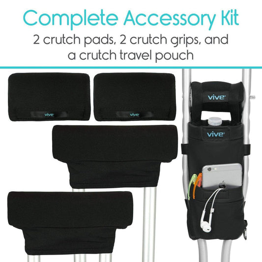 Crutch Pad Kit - Black
