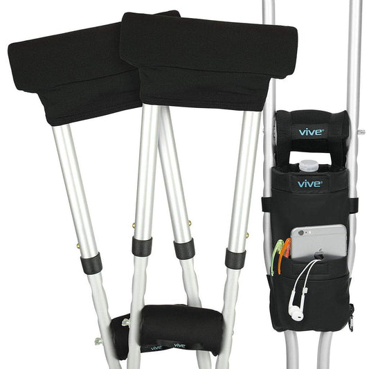 Crutch Pad Kit - Black