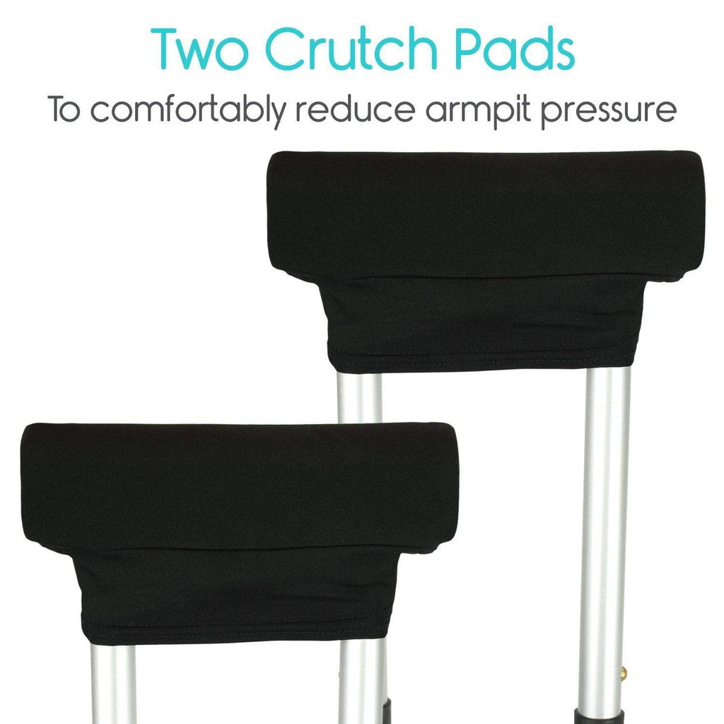 Crutch Pad Kit - Black