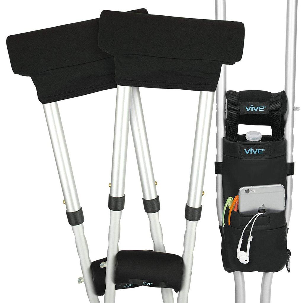 Crutch Pad Kit - Black