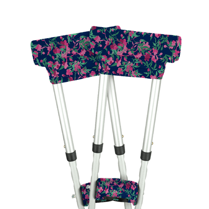 Crutch Pads - Pink Floral