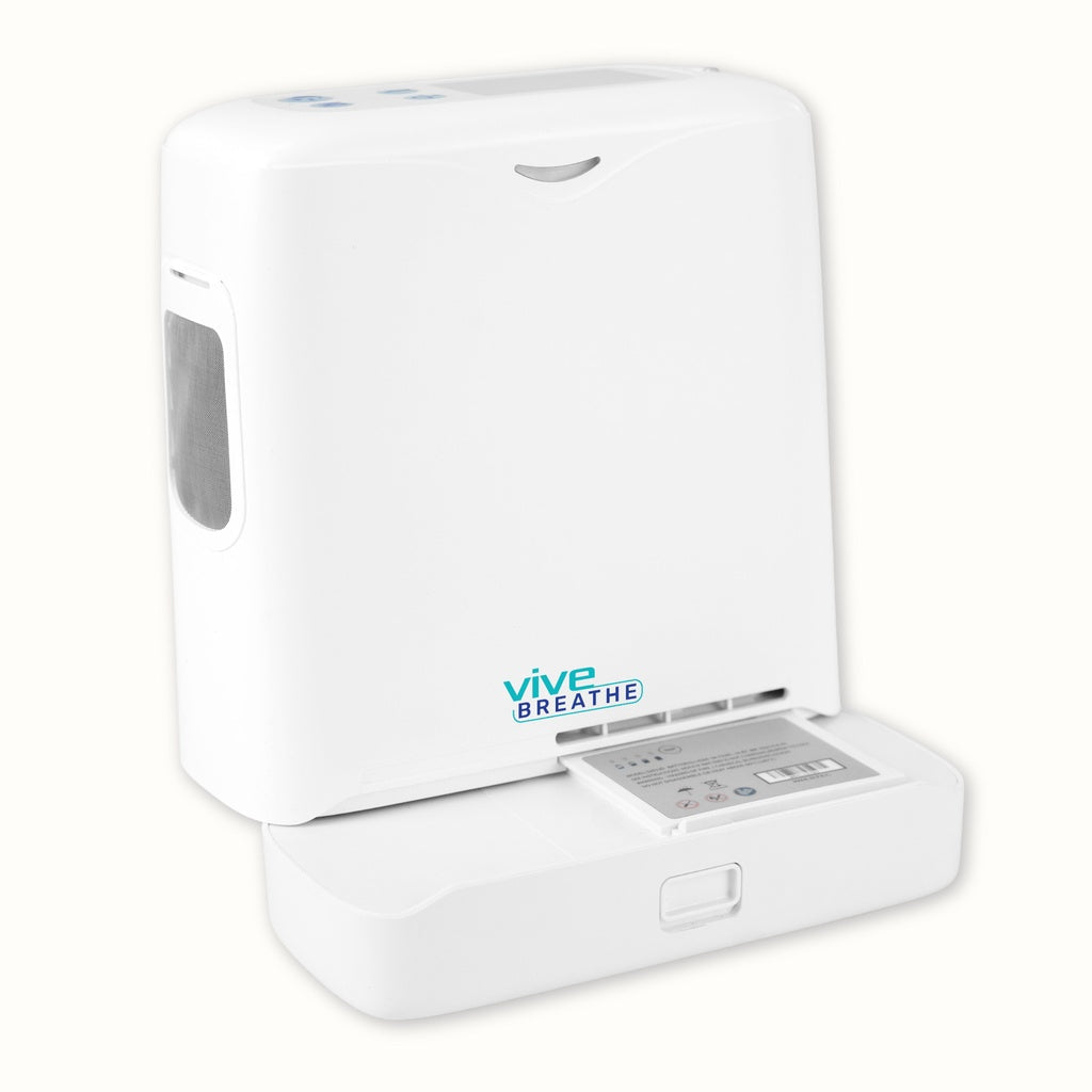 Portable Oxygen Concentrator With Six Flow Settings - 8 Cell Battery - Respiratory Care