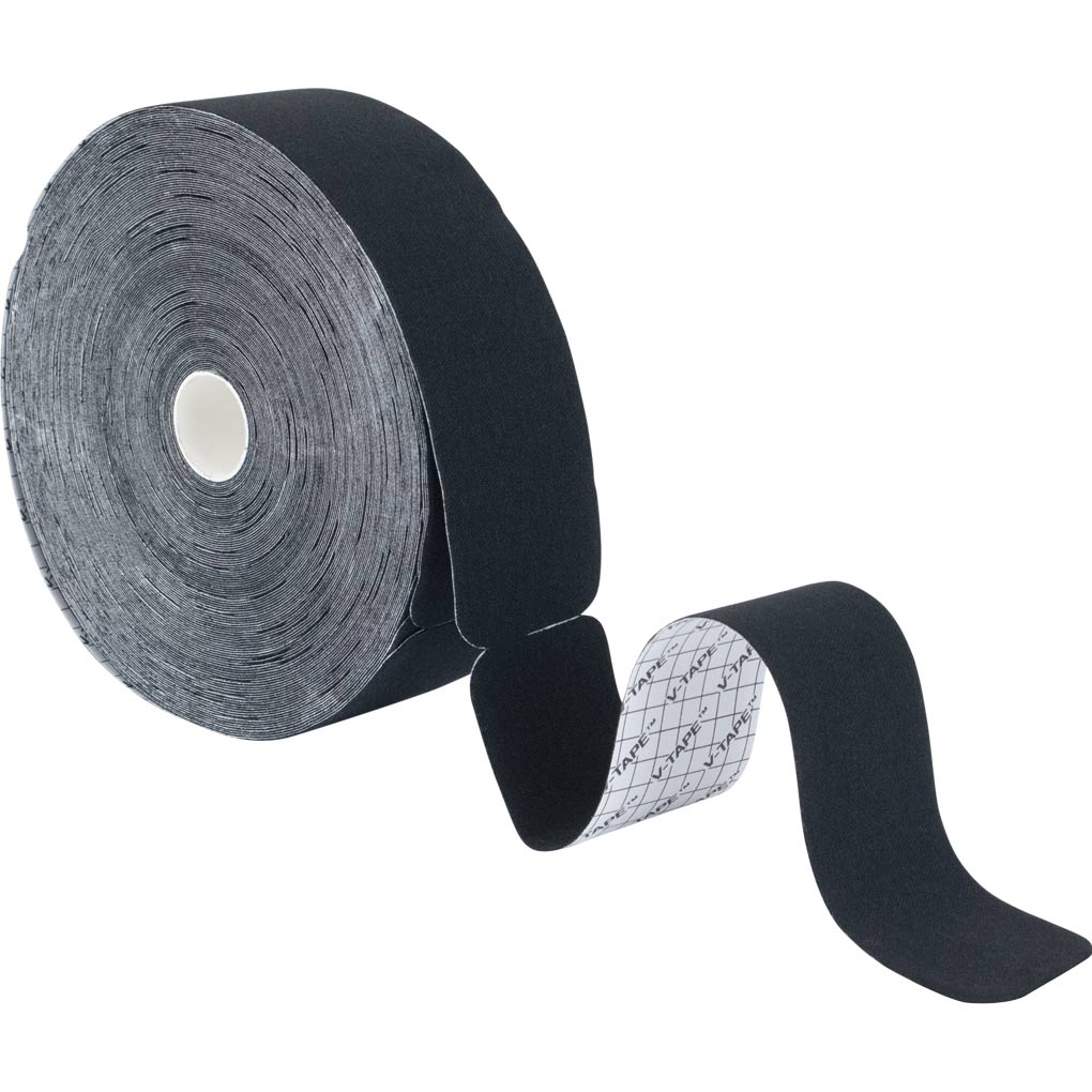 Kinesiology Tape Pre-Cut 2’’x105’ Black